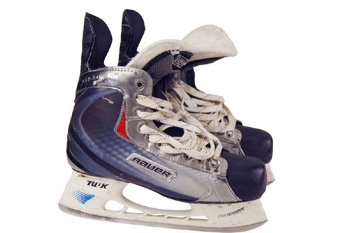 2011-12 Brandon Dubinsky New York Rangers Game Worn Bauer Skates 